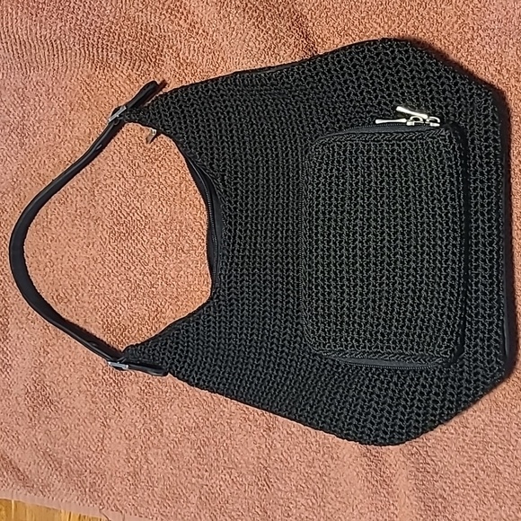 Knit Crochet Shoulder Bag - Picture 1 of 8
